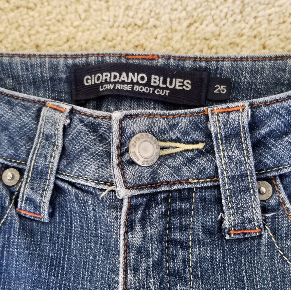 Giordano Blue Low Rise Boot Cut - Picture 5 of 5